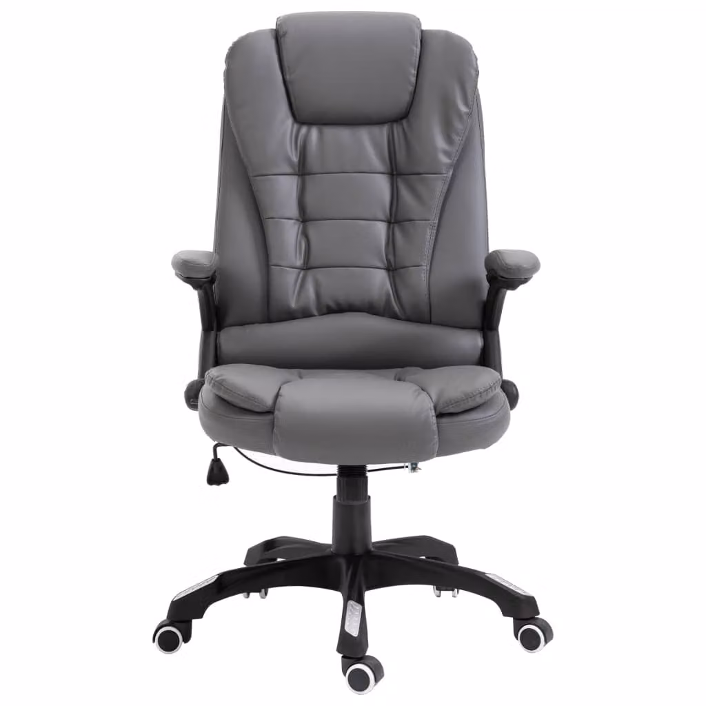 vidaXL Sedia da ufficio in Pelle finta antracite
