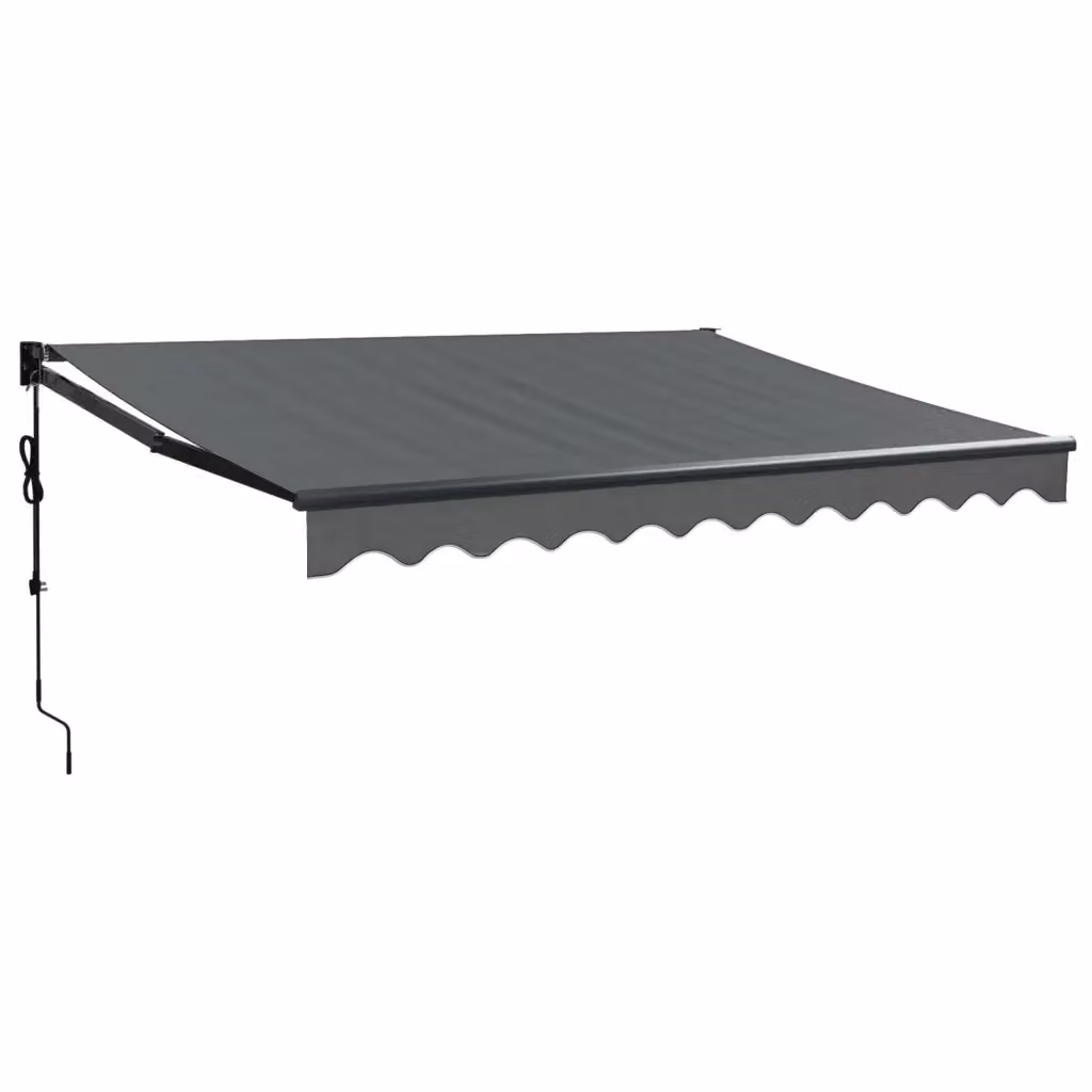 Tenda da sole retrattile automatica VIDAXL in alluminio e poliestere colore antracite L: 3 m, P: 2,5 m – 2