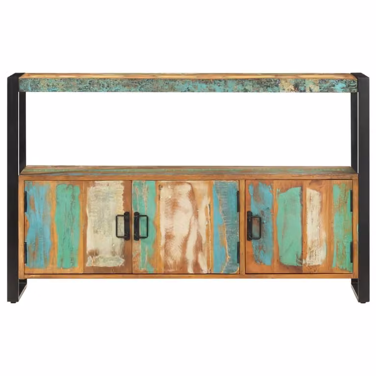 Credenza 120x30x75 cm in Legno Massello di Recupero