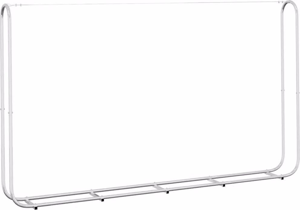 Rastrelliera per Legna 250x25x150 cm in Acciaio Zincato