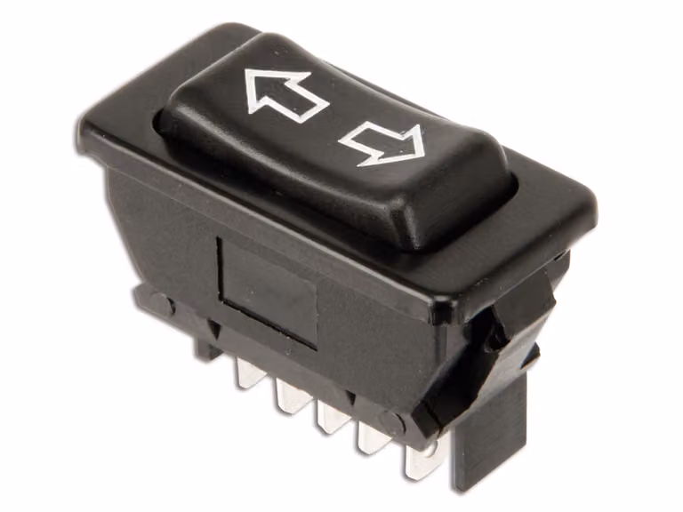 Interruttore tergicristallo per alzacristalli elettrici - 20A 12 V - Asw -01- Nero