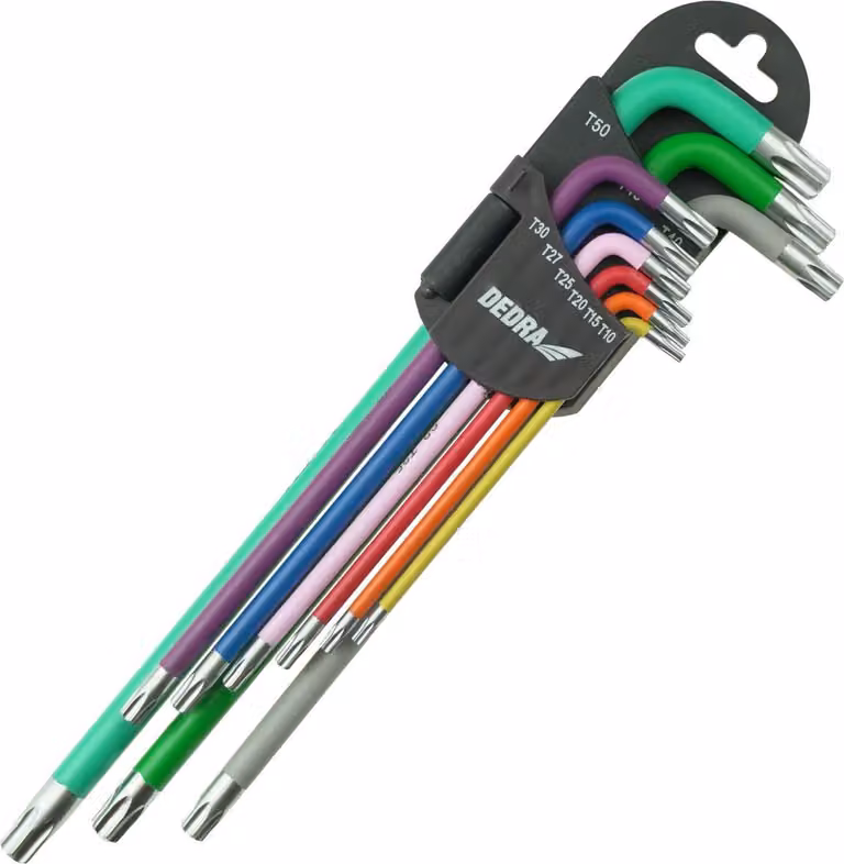 Set di chiavi Torx 9pcs T10-T50 extra lunghe S2 spruzzatori di vernice