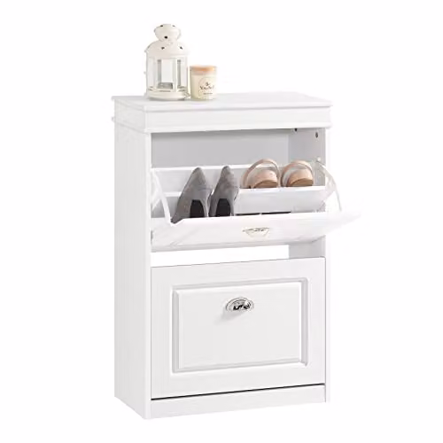 SoBuy Scarpiera slim con 2 ante ribalta 54x24x83cm per ingresso