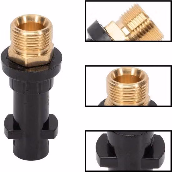 Adattatore maschio M22-15 mm a baionetta per tubo flessibile ad alta pressione e sega da 160 bar