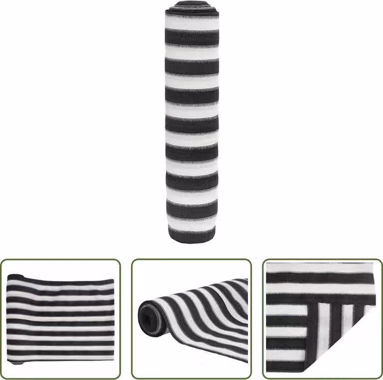 Il paravento Living Store antracite e bianco 1,8x50 m HDPE 195 g/m²