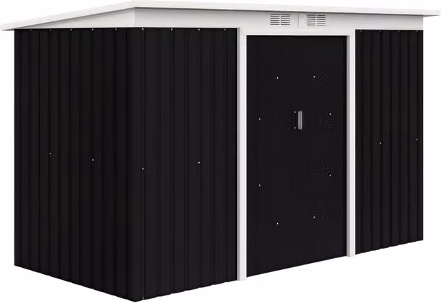 Casetta da Giardino ¨C zephmum ¨C Grigio Scuro 280x130x172 cm