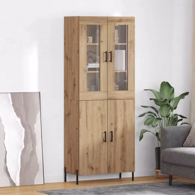 Credenza-Buffet-Armadio da cucina Rovere artigianale 69,5 x 34 x 180 cm 581933