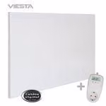 VIESTA® H500 riscaldamento a infrarossi – pannello 500 W, 45×90 cm, Carbon Crystal, senza cornice, parete/soffitto, IP20, incl. termostato TH10