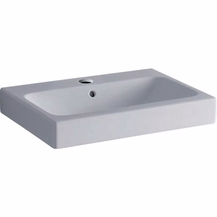 Geberit iCon lavabo à poser avec trou pour robinetterie, 60x48,5cm blanc, 124560000, 124560000