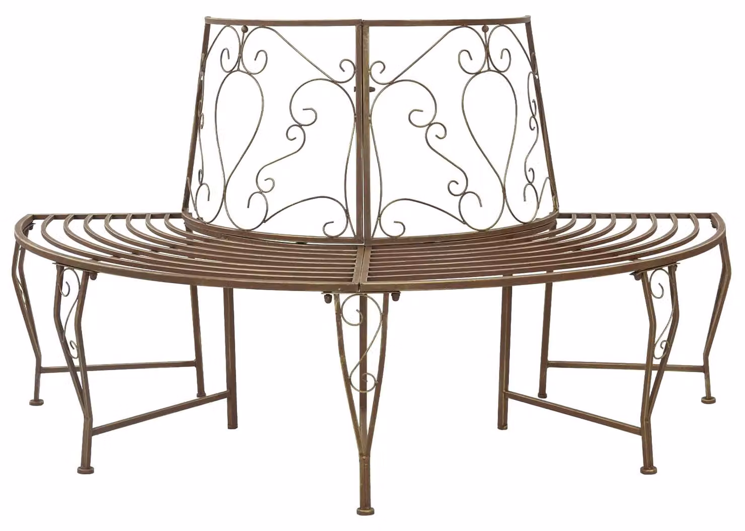 Panchina in legno 4 posti 160 x 80 x 89 cm Acciaio