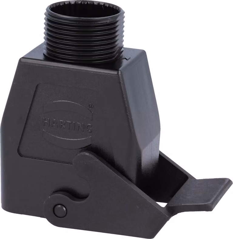 HARTING Han Q Alloggiamento connettore, 1xM25 uscita cavo diritta, con 1 staffa semivite Area di serraggio