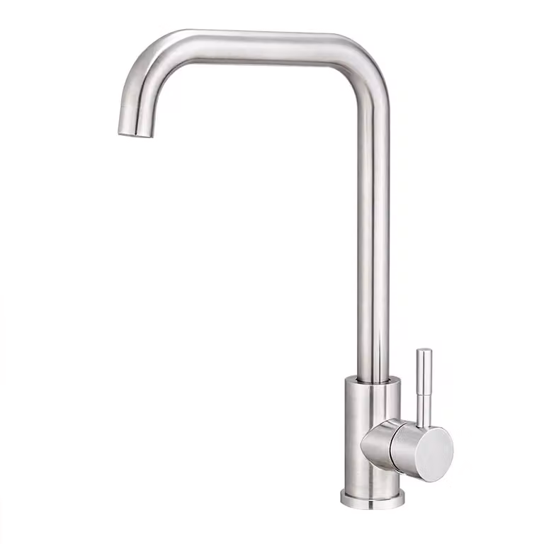 Solidchoice - Rubinetto da cucina in acciaio inossidabile con bocchetta girevole a 360°
