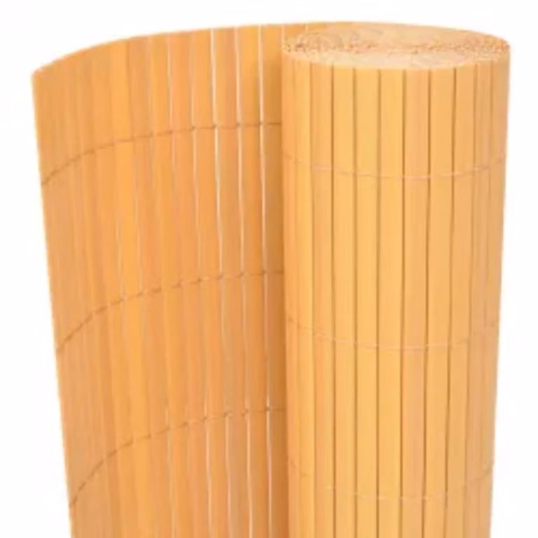 vidaXL Recinzione da giardino bifacciale 90x400 cm giallo