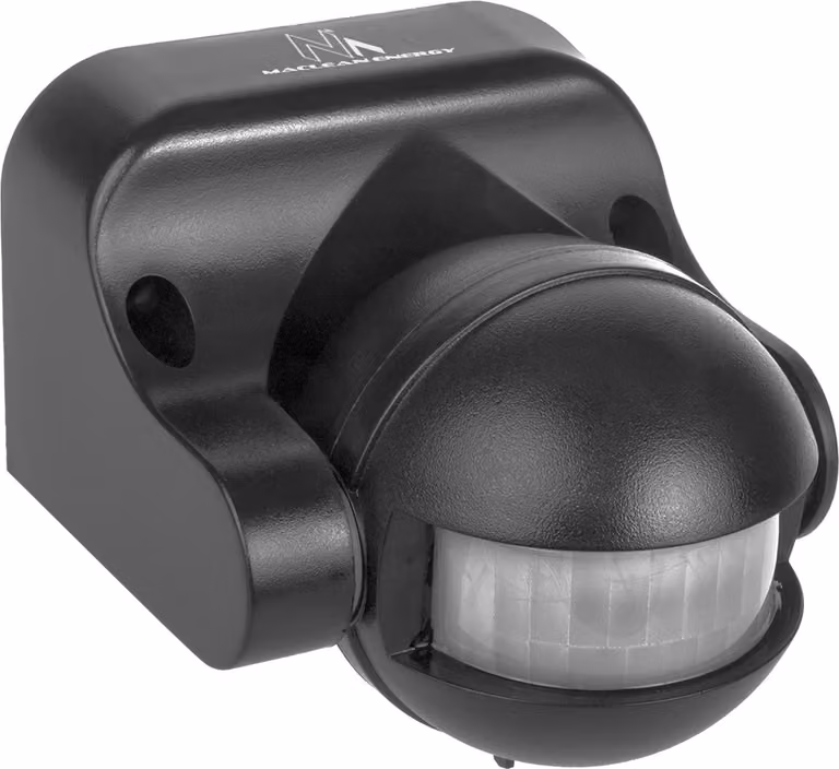 Rilevatore di movimento PIR a infrarossi Maclean IP44 grigio portata 12m carico massimo 800/1200W MCE358 GR
