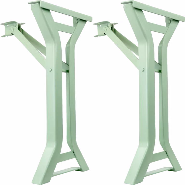 Natural Goods Berlin, struttura per tenda da birra Y-FORM, set per tenda da birra fai da te, struttura per tavolo pieghevole, struttura per panca, set per tendone, inossidabile, 2 pezzi, H43 x L23cm - panca, verde pastello