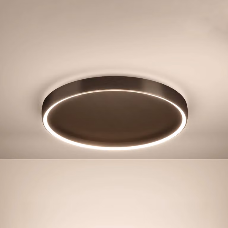 Stars of Light Plafoniera soffitto Trabuco, dimmerabile, Marrone / Ruggine, Soggiorno / Sala da pranzo, Alluminio, Moderno, Plafoniera