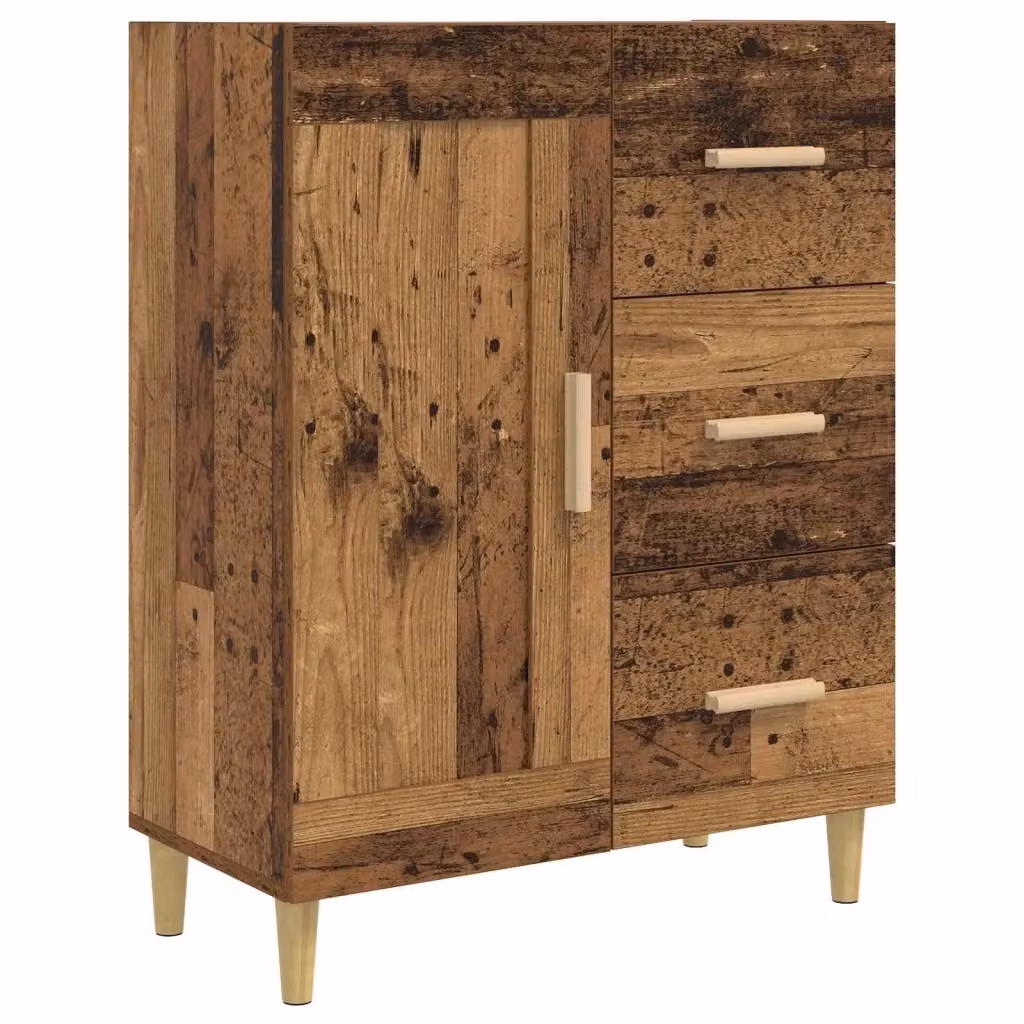 Credenza moderna vidaXL in legno ingegnerizzato marrone L: 69,5 cm, P: 34 cm, H: 90 cm – 2