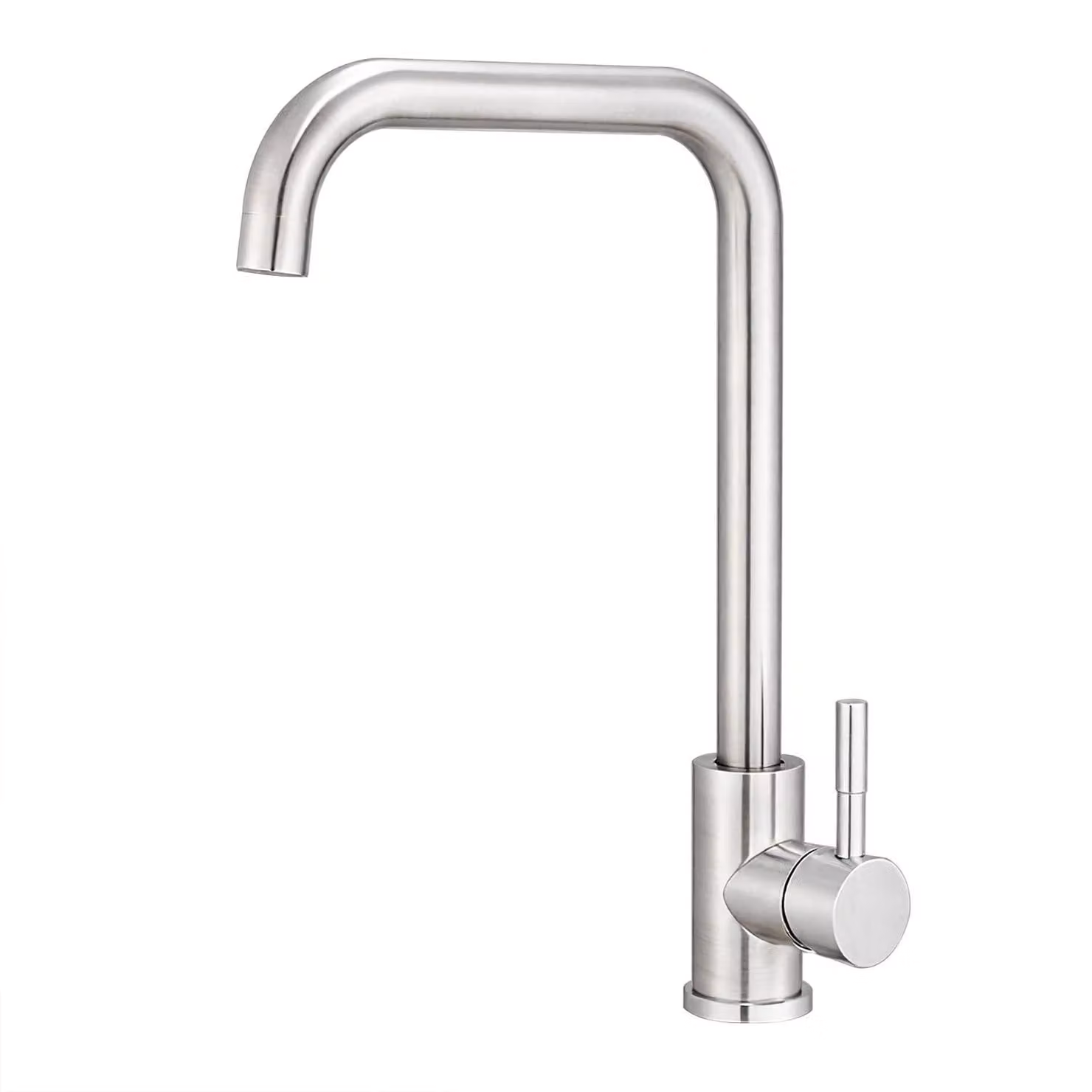 Solidchoice - Rubinetto da cucina in acciaio inossidabile con bocchetta girevole a 360°