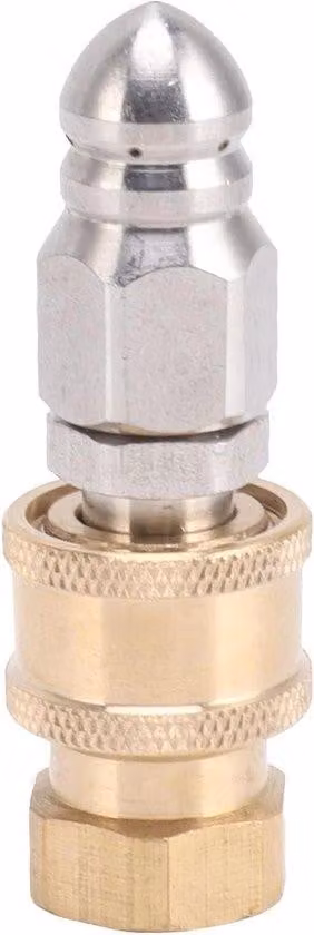 Pulitore per tubi di scarico - Raccordo G1/4 a sgancio rapido - Argento