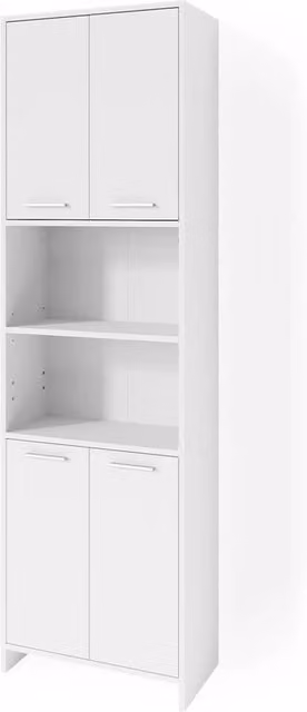 Mobile bagno alto Vicco Maris Bianco con ante a battente e ripiani interni L: 56.1 cm, H: 190 cm