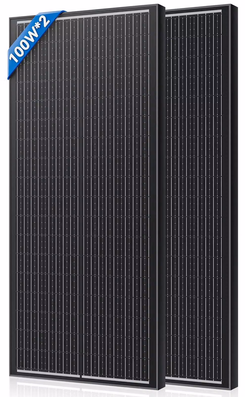 Pannello solare, alta efficienza, costruzione resistente, 100W x 2