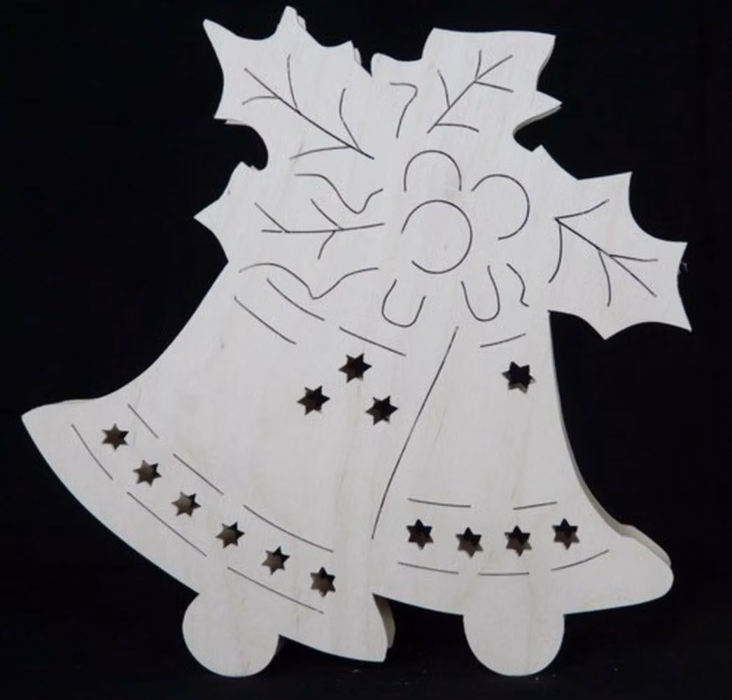 Pannello decorativo con l'immagine della chiesa di Seiffen e illuminazione. Dimensioni: 35x34x4 cm. Nuovo
