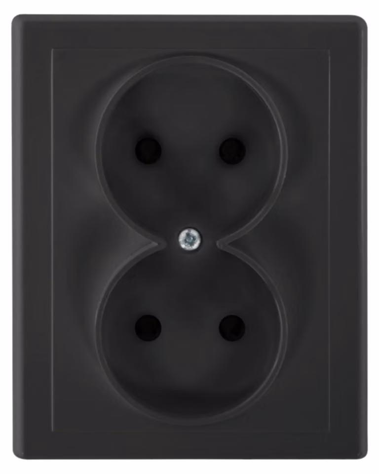 Prese multiple da incasso CEE 7/1, senza messa a terra, 16A/250V, scatola di derivazione IP20
