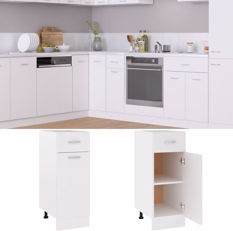 Armadio con Cassetto “Lyon” Bianco 30x46x81,5 cm