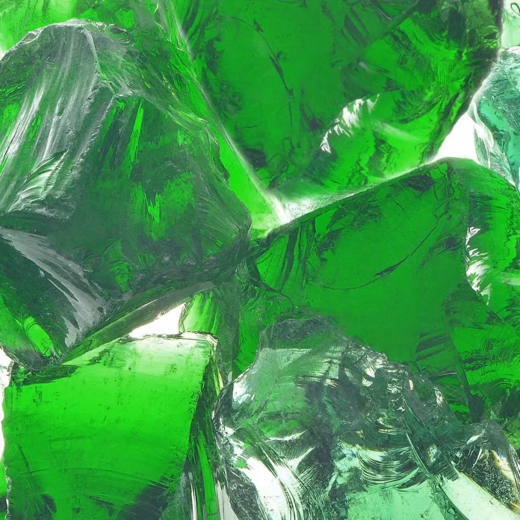 Rocce Gabione Vetro Verde 60-120 mm 25 kg