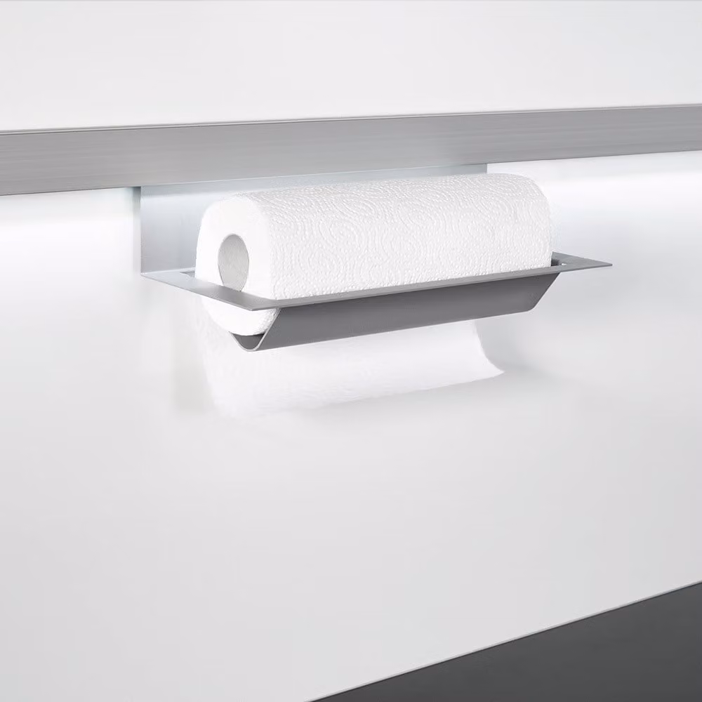 Naber, porta rotolo di carta Linero MosaiQ. Semplice, grigio titanio - Sistemi di ringhiere