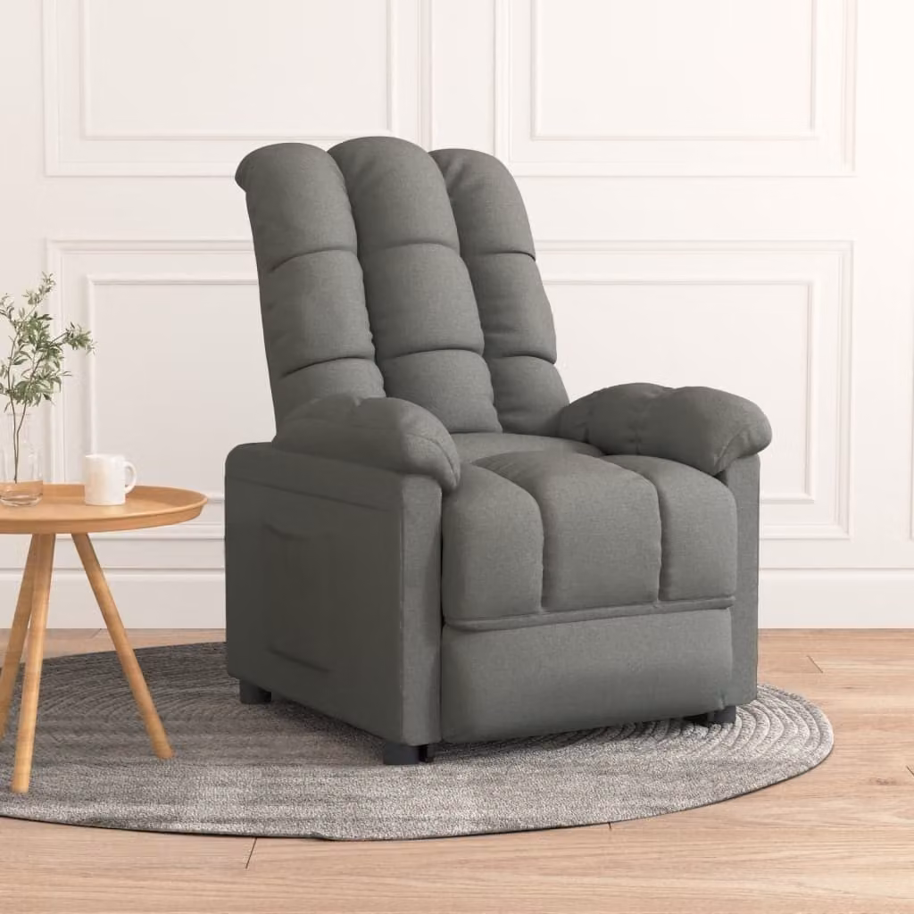 The Living Store reclinabile in tessuto grigio scuro