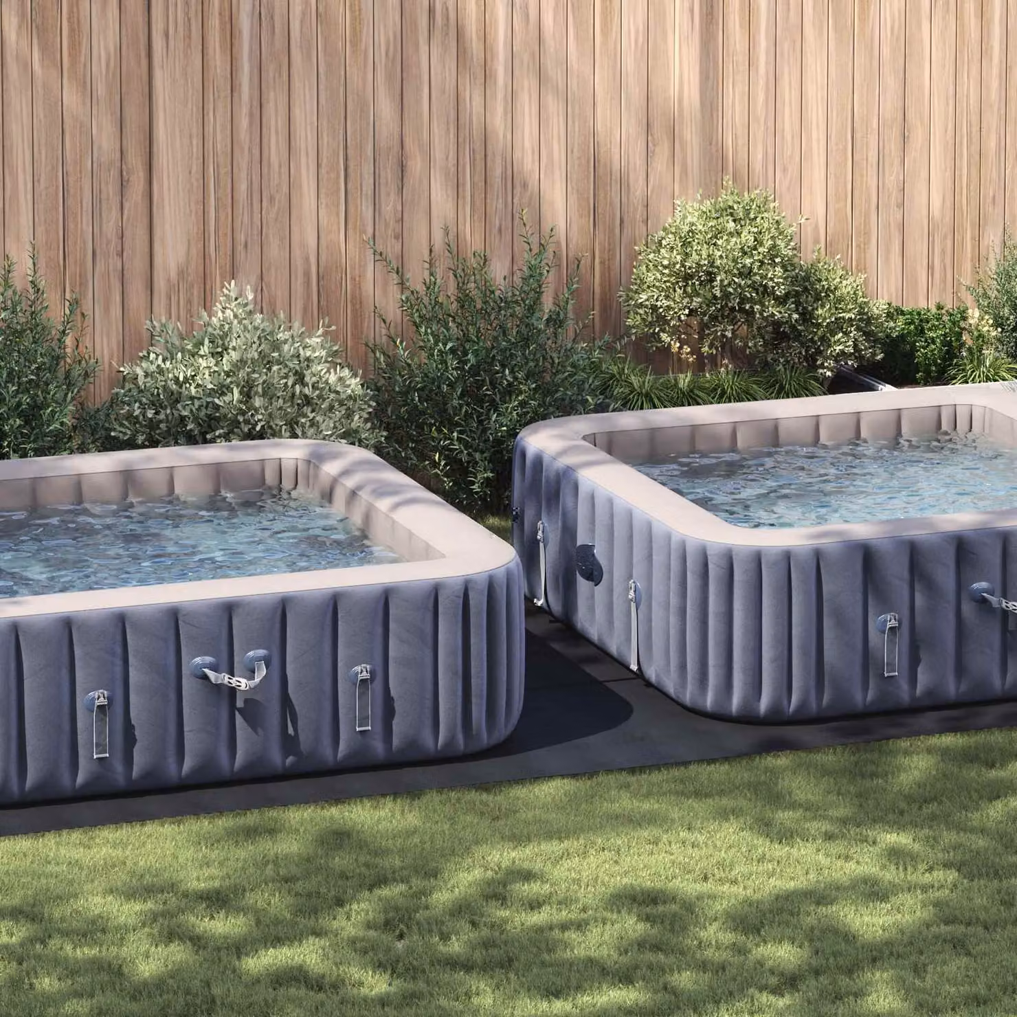 vidaXL Telo per Fondo Piscina Rettangolare Nero L: 640 cm, P: 321 cm, H: 0,1 cm