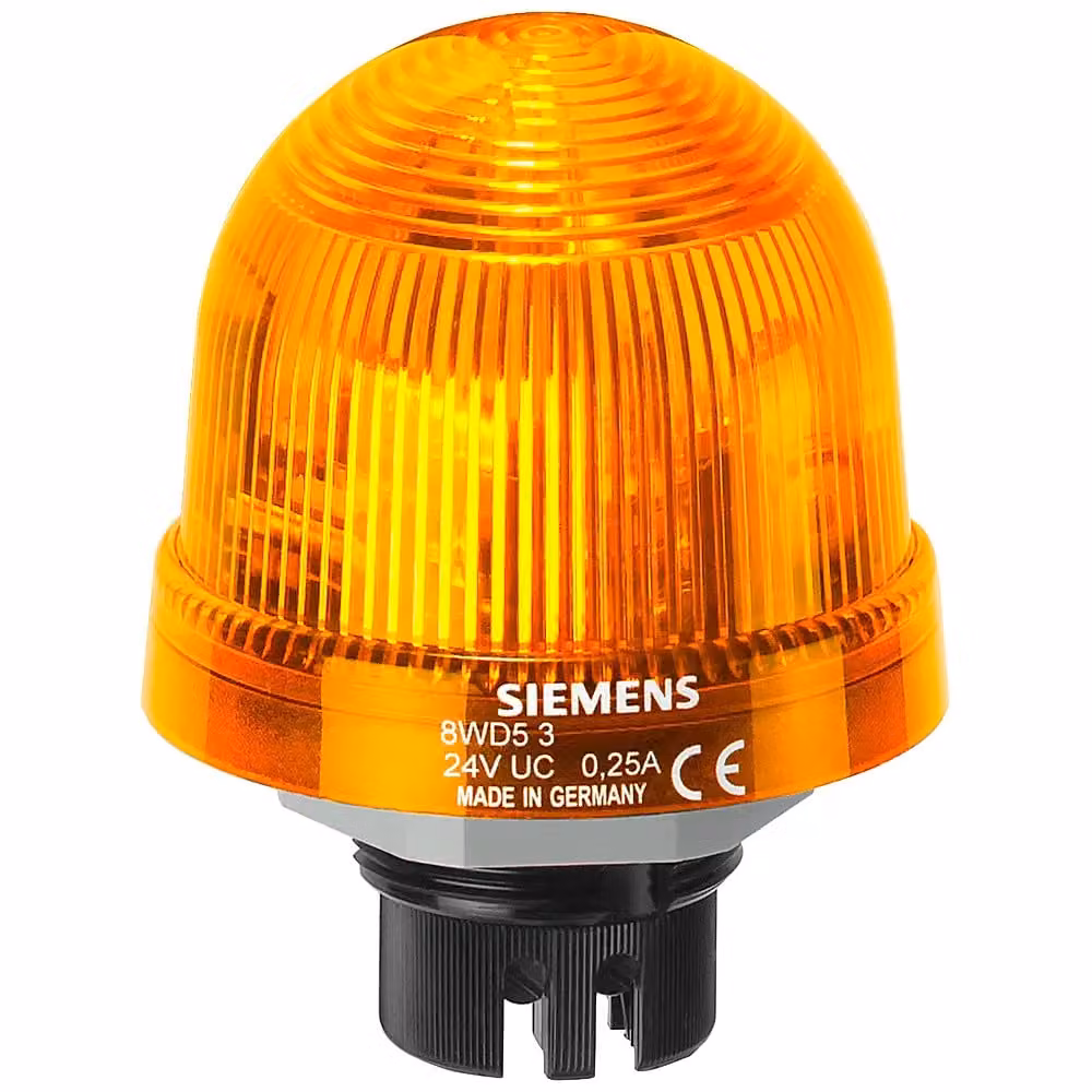 SIEMENS Lampada da incasso 8WD5300-1AD Elemento luminoso permanente 12-230 V UC giallo