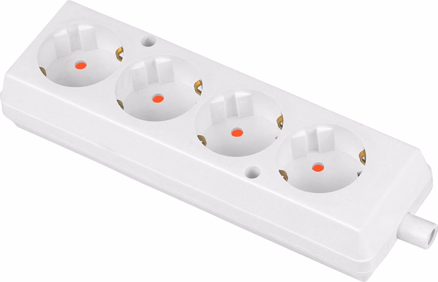 Presa multipla portatile 4x 230V Schuko bianco