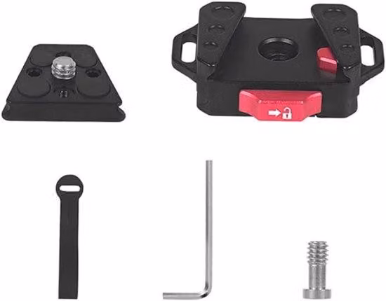 Sella da bicicletta con chiusura rapida e supporto per videocamera sportiva