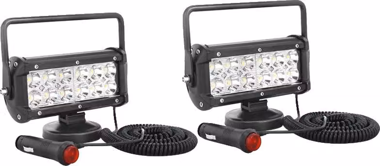 Lampada da lavoro a LED, alta luminosità, ampia compatibilità, 2 luci a fascio spot da 36W