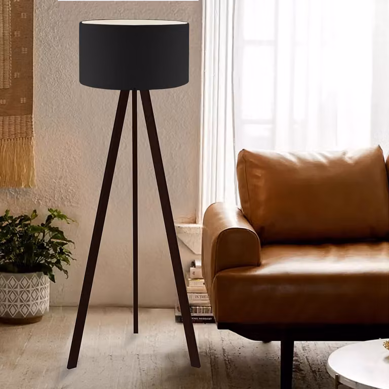 Opviq, AYD-2653, lampade da terra, nero, PVC, 21 x 38 x 140 cm