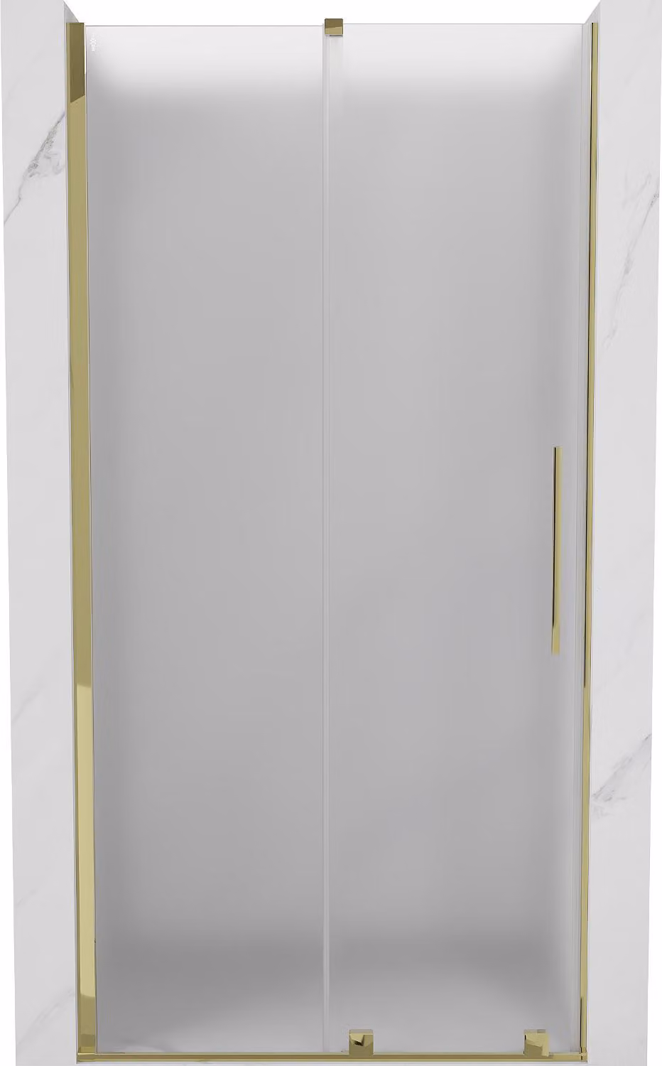 Mexen Velar porta doccia scorrevole 110 cm, brina, oro - 871-110-000-31-50