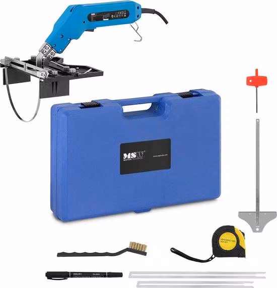 Taglierina per polistirolo Expondo MSW - 250 W - 500 °C - fino a 200 mm - lama profilata e guida