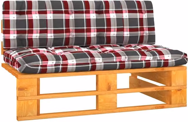 Divano Centrale da Giardino Pallet Legno Pino Impregnato Ambra 3066529
