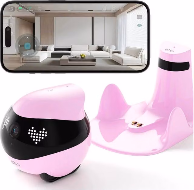 Robot Domestico Intelligente Enabot EBO Air 2 Rosa con Videosorveglianza Animali e Wi-Fi – 2