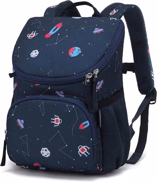 Zaino per bambini piccoli e in età prescolare con cinturino, colore blu notte scuro, capacità 5L