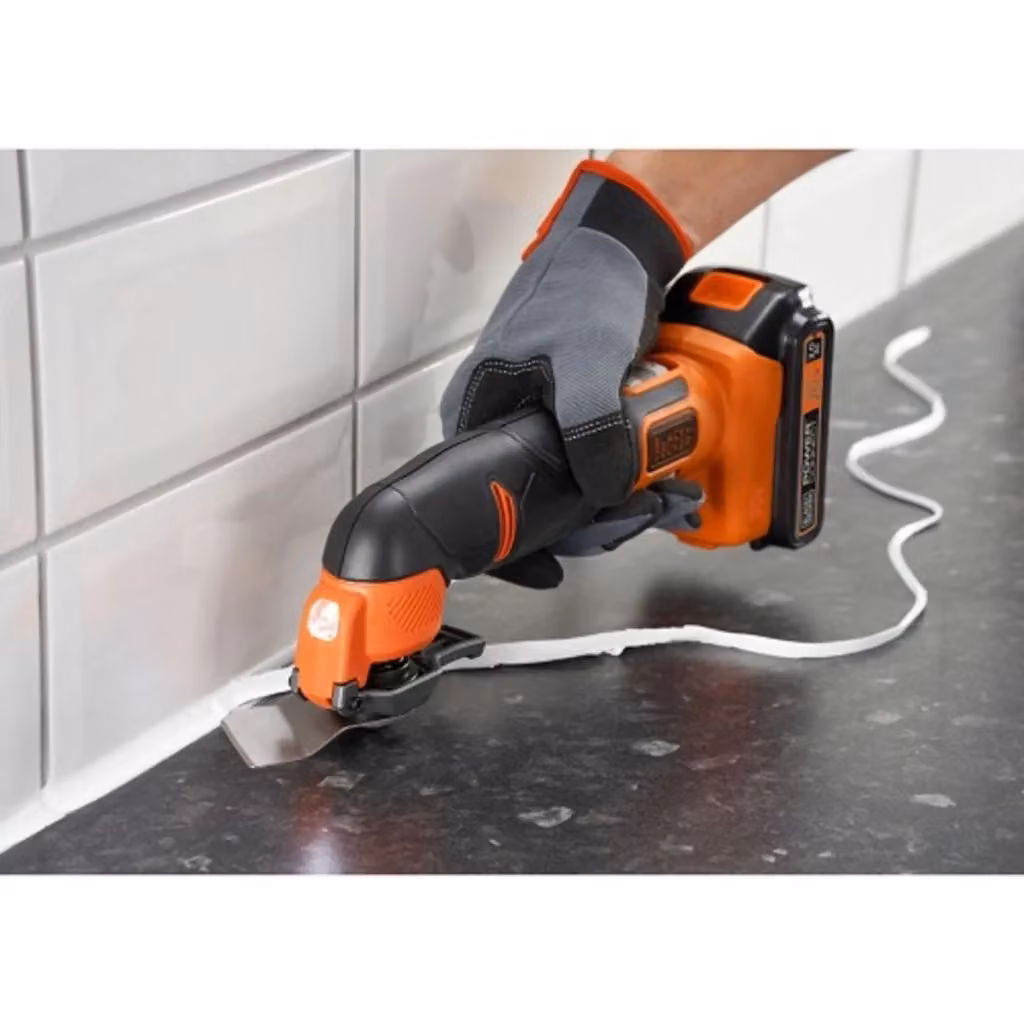Utensile multiuso oscillante Black+Decker 18V arancione con batteria e custodia – 2
