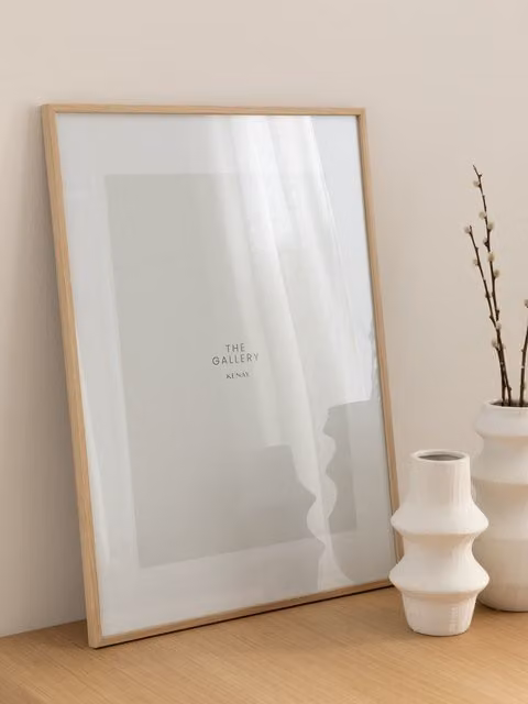 Cornice Elma Kenay Home in rovere marrone, rettangolare, L: 50 cm, H: 70 cm