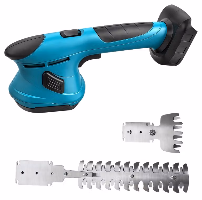 Tagliaerba, a batteria, 2-in-1: tagliaerba per bordi e potatore per siepi, di dimensioni ridotte, compatibile con batterie da 18V-21V