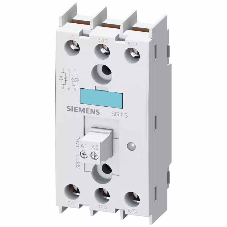 Relè a semiconduttori Siemens 2RF2, trifase 30 A 48-600 V/4-30 V CC, comandato a 2 fasi 3RF22301AB45