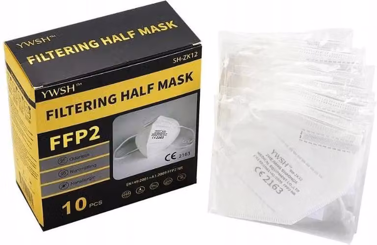 Respiratore Ffp2 - Confezione Da 10 Bianco