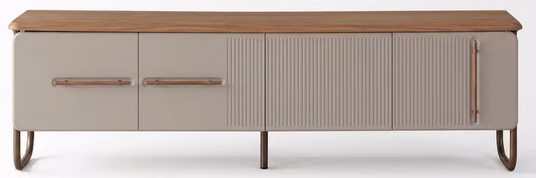 TV Lowboard Stil modern braun Wohnzimmer bequem komfortabel