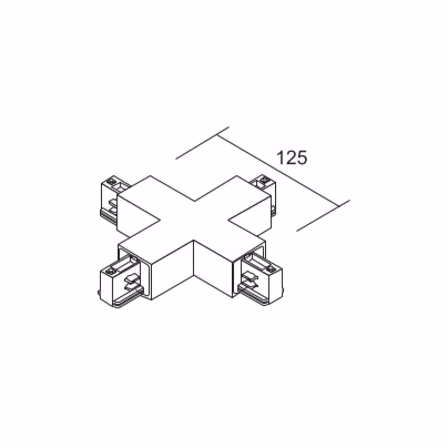 Ivela Connettore X LKM DALI, bianco, trifase, plastica DALI, Bianco / Opale, Plastica