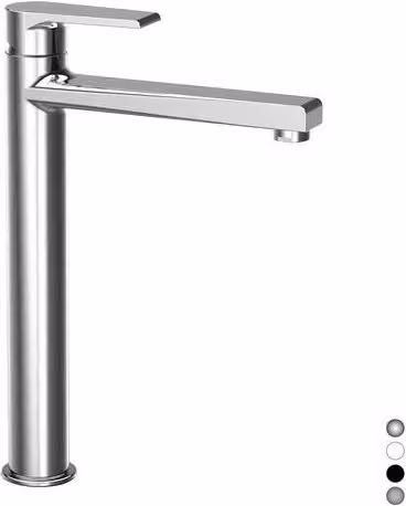Rubinetto Miscelatore Monocomando Lavabo Alto Linea Maria Nichel Spazzolato